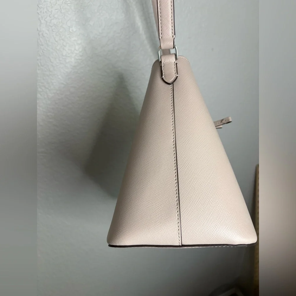 Kate Spade Eva Bucket Bag Cream Tan Crossbody